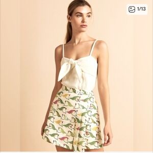 Anthropologie Bow And Arrow Floral Patterned Vintage Women's Skirt